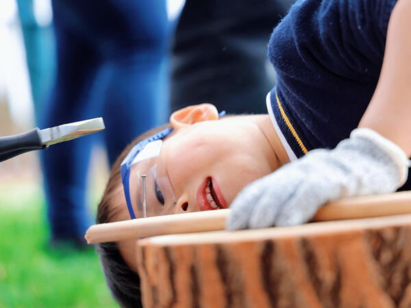 木工体验,南通民办惠立幼儿园